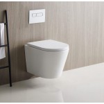 Berlin 66 Quiet flushing technology Rimless Wall Hung Toilet Pan Only